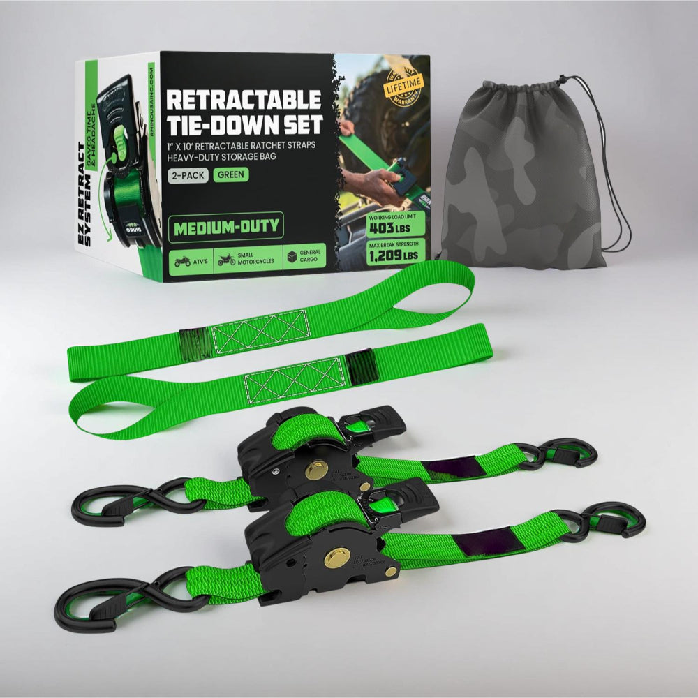 Durable Cargo Straps Retractable Tie Downs Heavy Duty Hooks