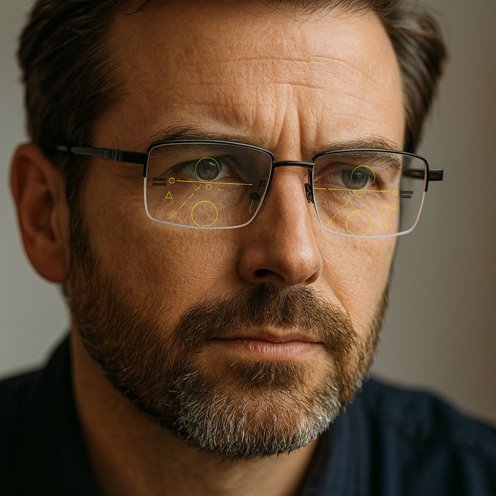 Prescription Reading Glasses with Adaptive Titanium Frames - VogeLuxe