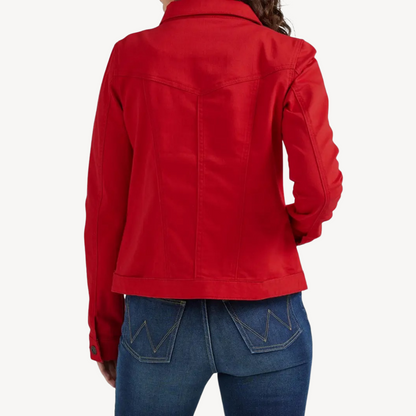 VogeLuxe | Women’s Slim Denim Cropped Jacket