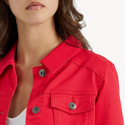 VogeLuxe | Women’s Slim Denim Cropped Jacket