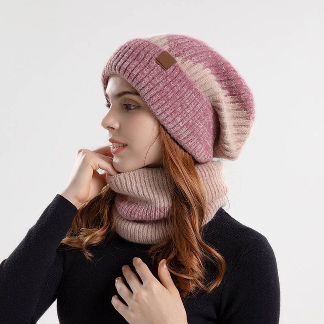 Classic Wool Hat and Scarf Set