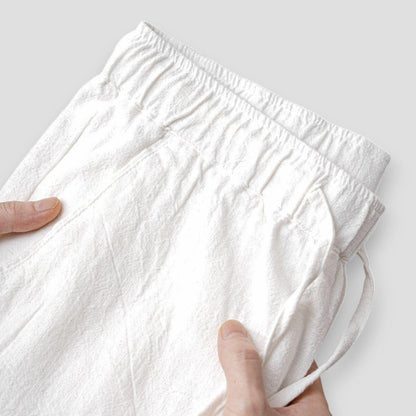 Regular Fit Linen Trousers Old Money Pants