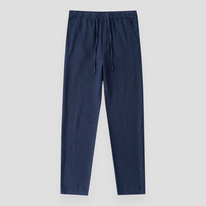 Regular Fit Linen Trousers Old Money Pants