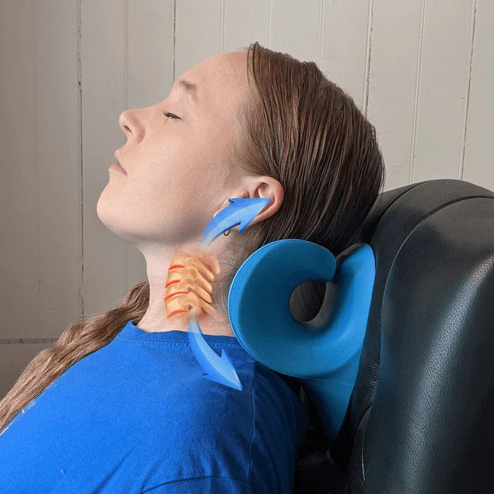 Contoured Memory Foam Neck Pillow for Comfort - VogeLuxe