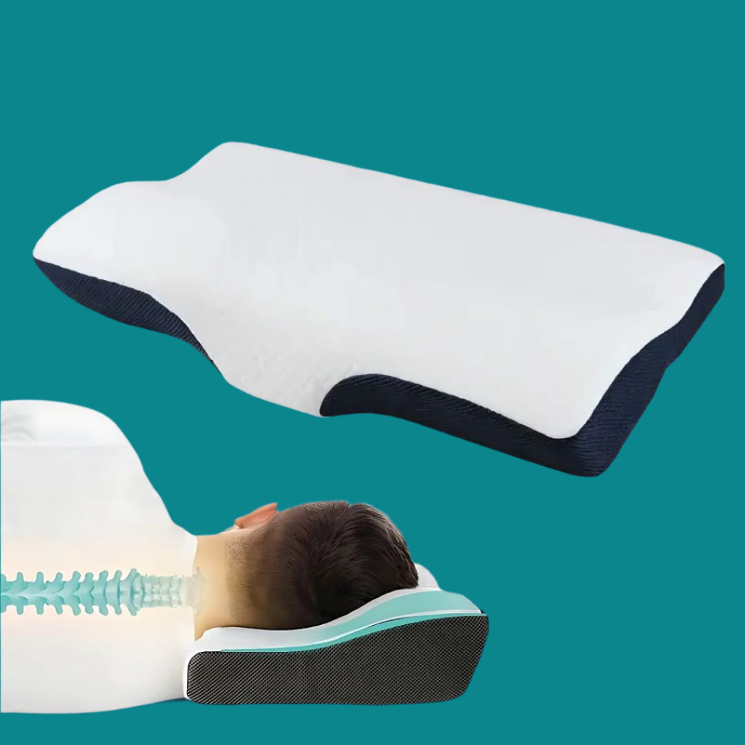 Contoured Memory Foam Travel Pillow - VogeLuxe