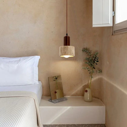 Rustic Wooden Pendant Light with Earthy Tone - BritishElegance