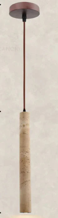 Rustic Wooden Drop Pendant Light With Earthy Tone