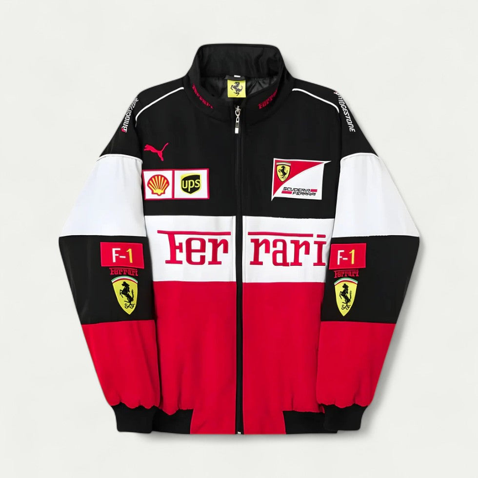 Retro Unisex Formula One Racing Bomber Jacket 0
