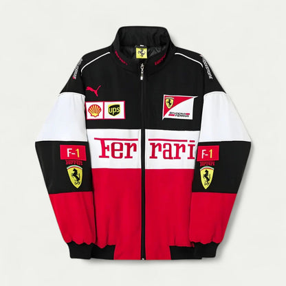 Retro Unisex Formula One Racing Bomber Jacket 0