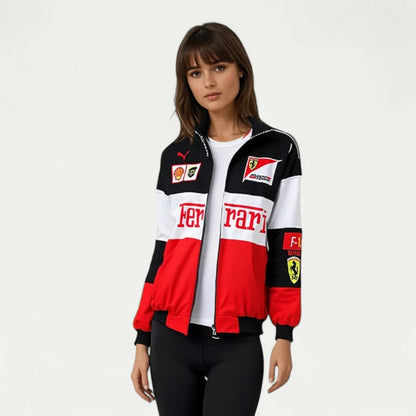 Retro Unisex Formula One Racing Bomber Jacket 2