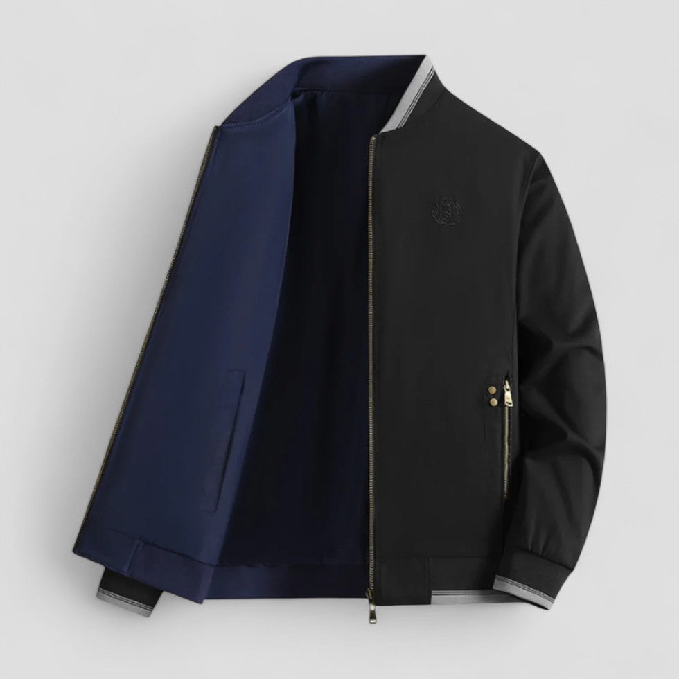 VogeLuxe | Men’s Reversible Embroidered Bomber Jacket