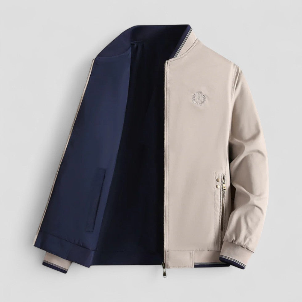 VogeLuxe | Men’s Reversible Embroidered Bomber Jacket