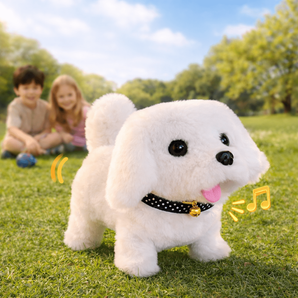 Cute Electronic Pet Dog Toy with Music and Lights - VogeLuxe