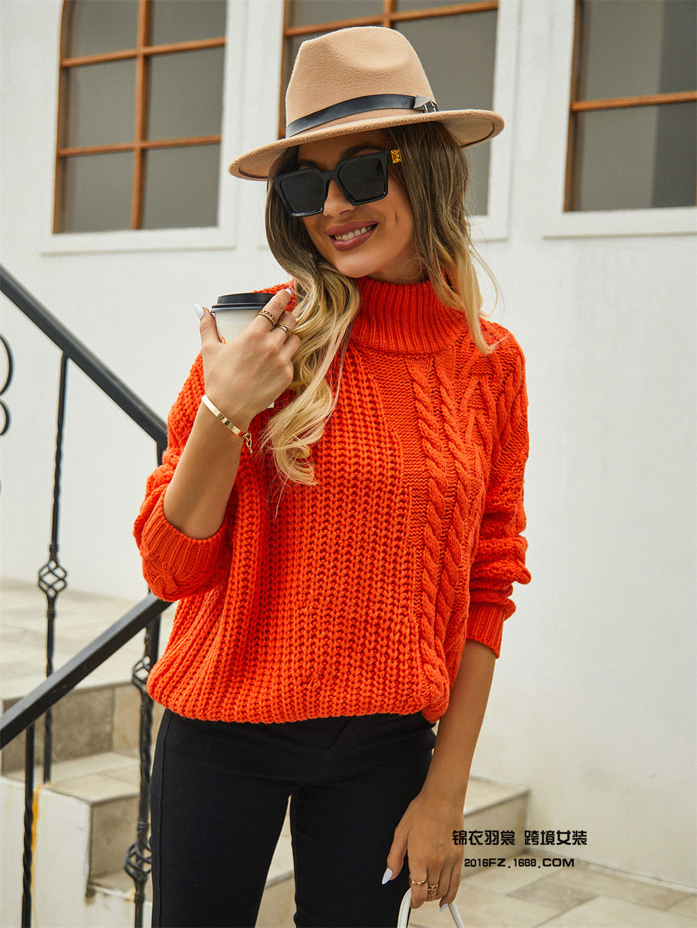 Warm Turtleneck Sweater for Women