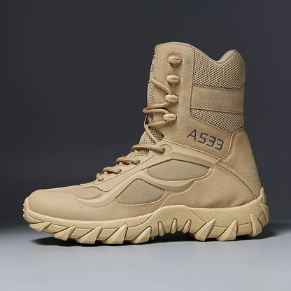 Durable Men's Leather Work Safety Boots