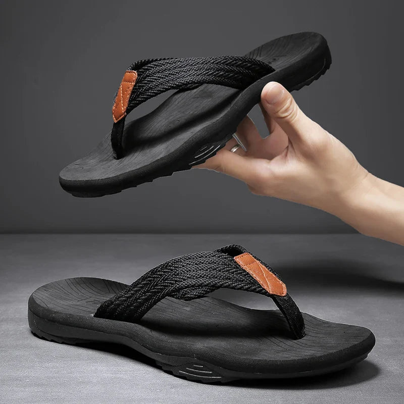Comfortable Men's Summer Beach Flip Flop Sandals - VogeLuxe