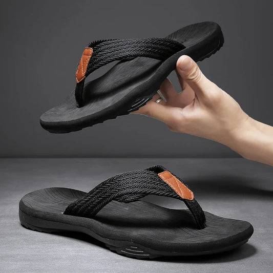 Comfortable Men's Summer Beach Flip Flop Sandals - VogeLuxe