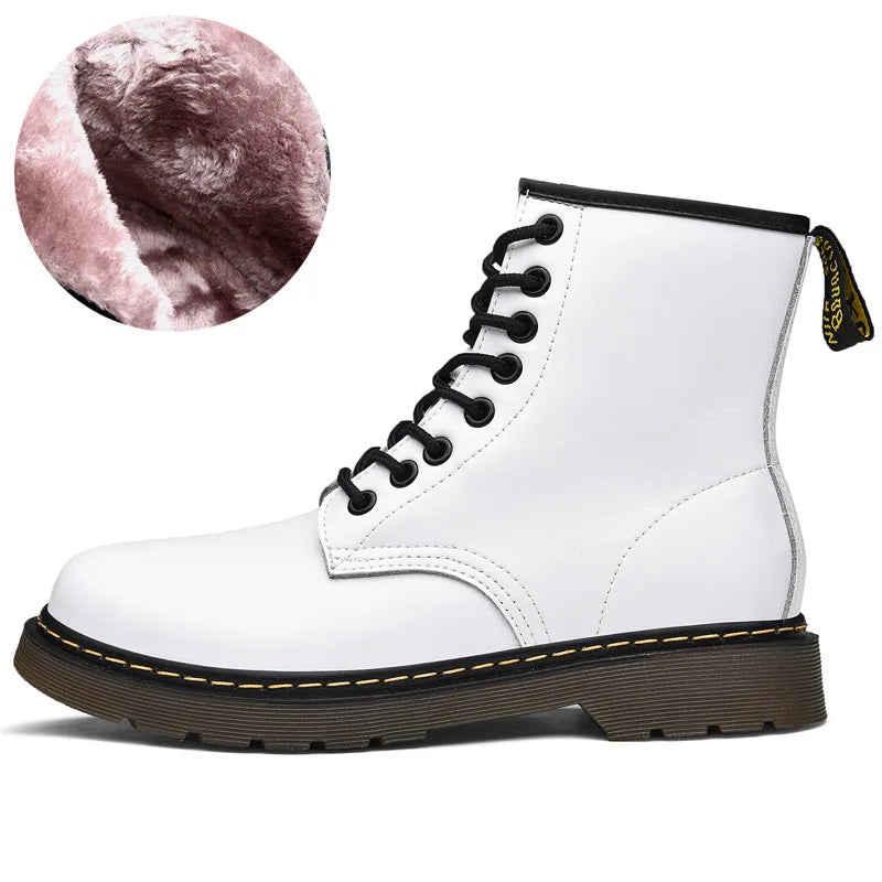 Insulated Leather Waterproof Chelsea Ankle Boots