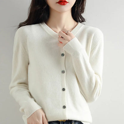 Luxurious Cashmere Open Front Cardigan for Women