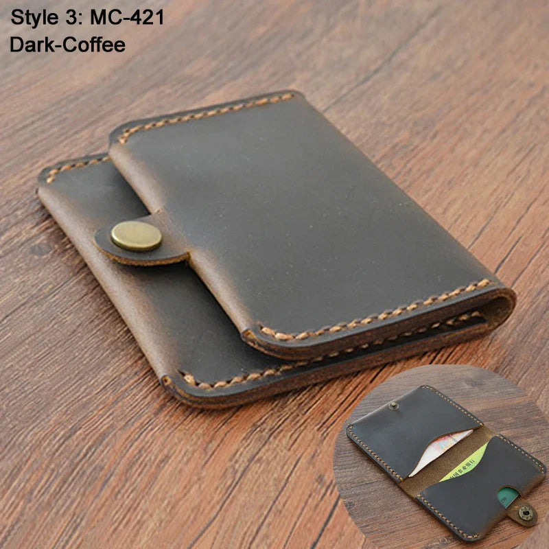 Premium Brown Leather Card Wallet