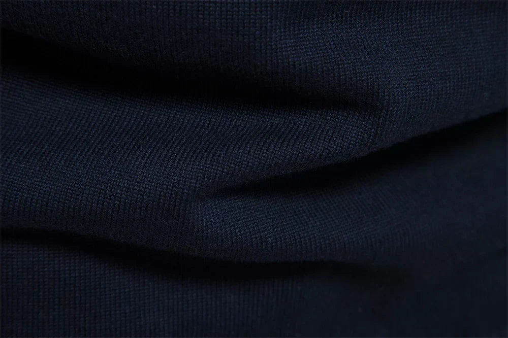 VogeLuxe | Men’s Color Block Quarter Zip Pullover Sweater