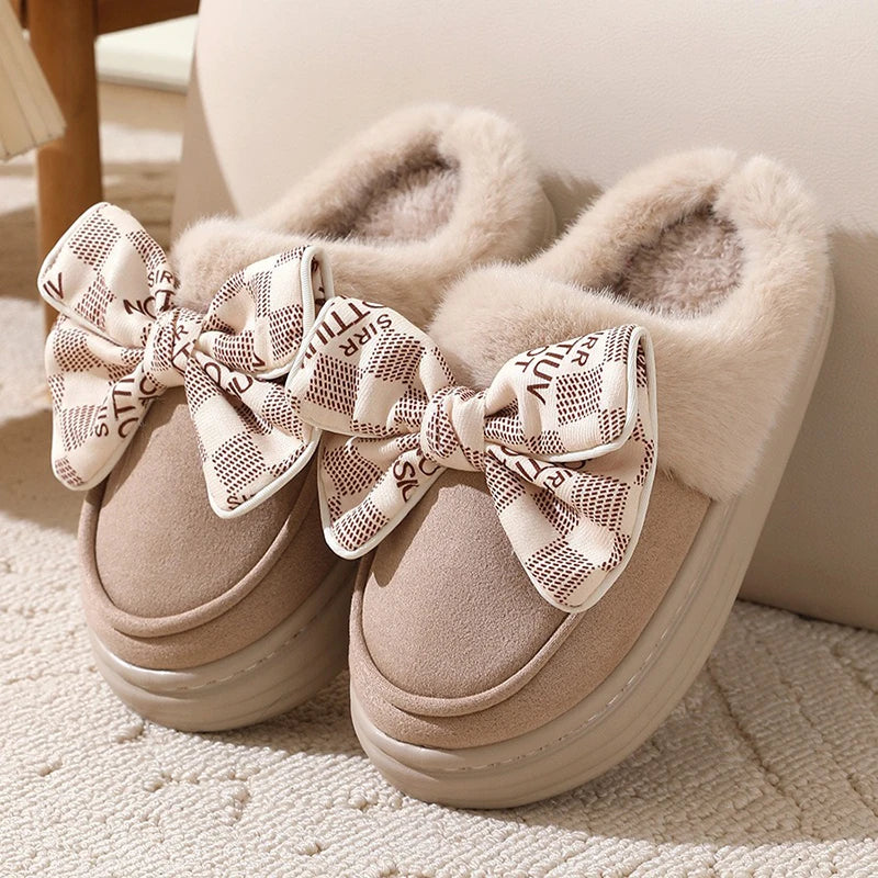 Comfortable Ladies Ribbon Soft Slippers