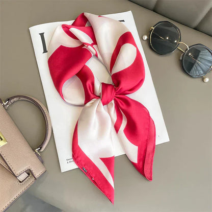 Soft Plaid Scarf for Women Neck Hair Accessory
