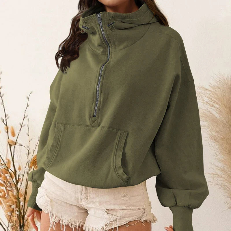 Comfortable Women's Casual Hooded Sweatshirt