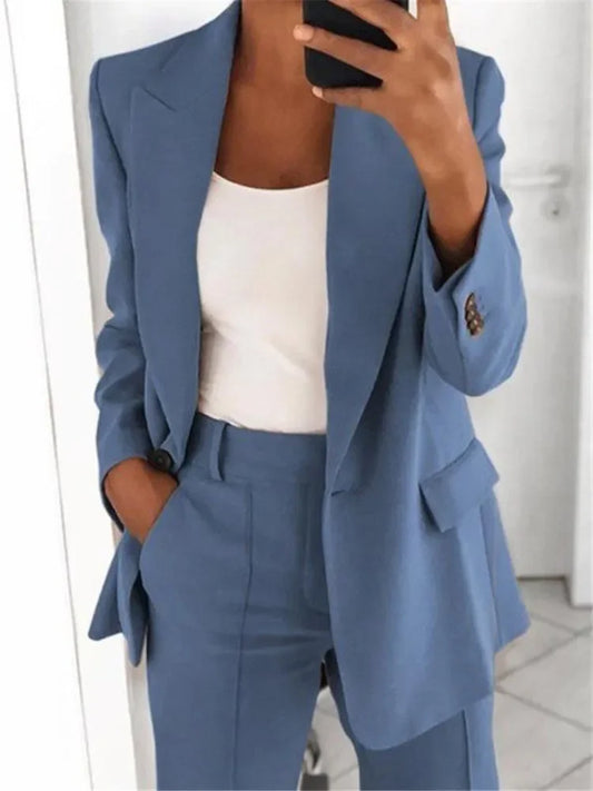 Comfortable Fit Women's Office Blazer - BritishElegance