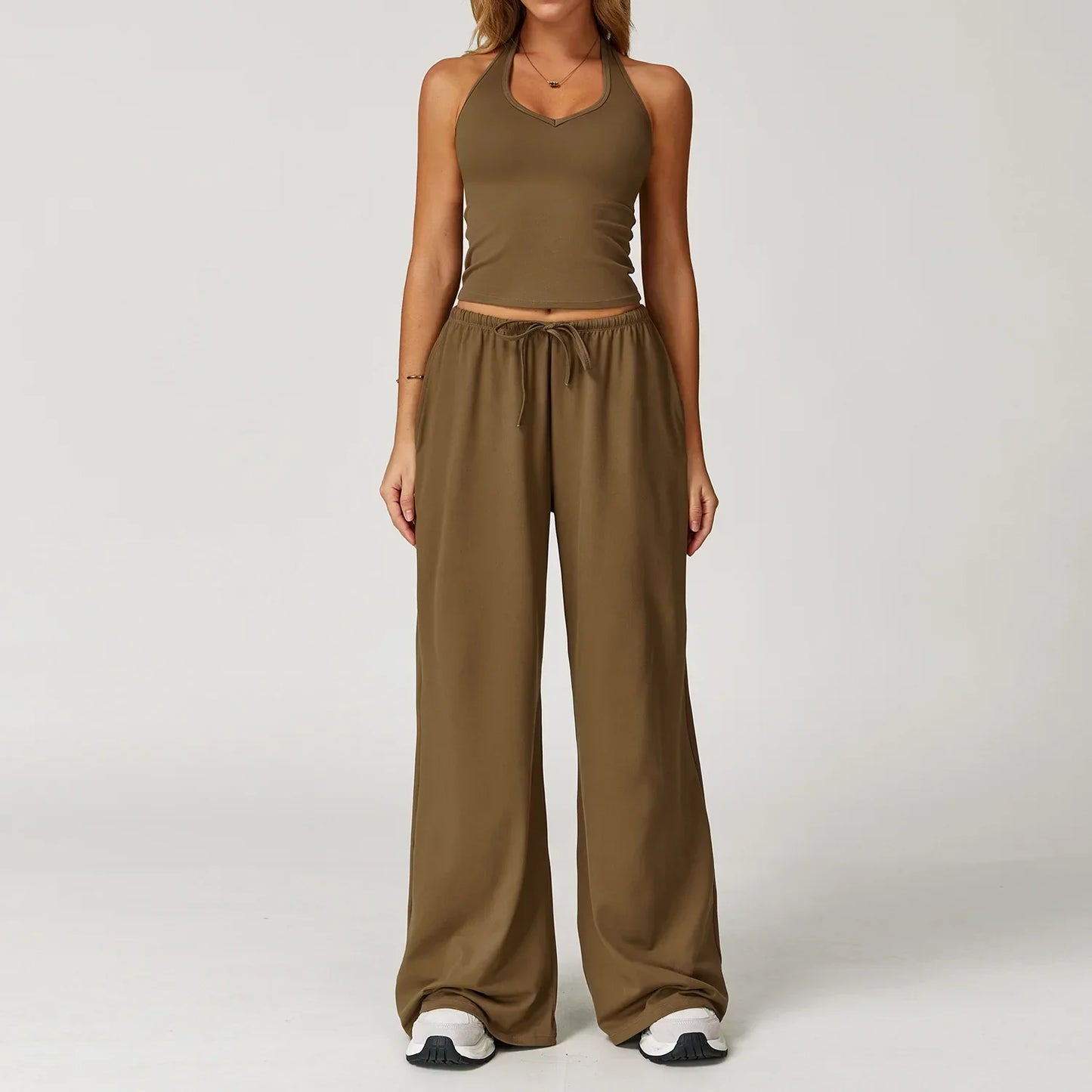 Ladies' Breathable Tank & Elastic Waist Jogger Pants
