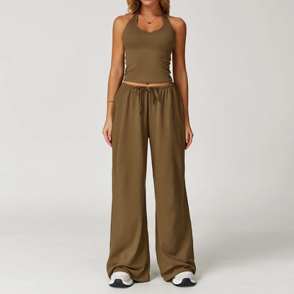 Ladies' Breathable Tank & Elastic Waist Jogger Pants