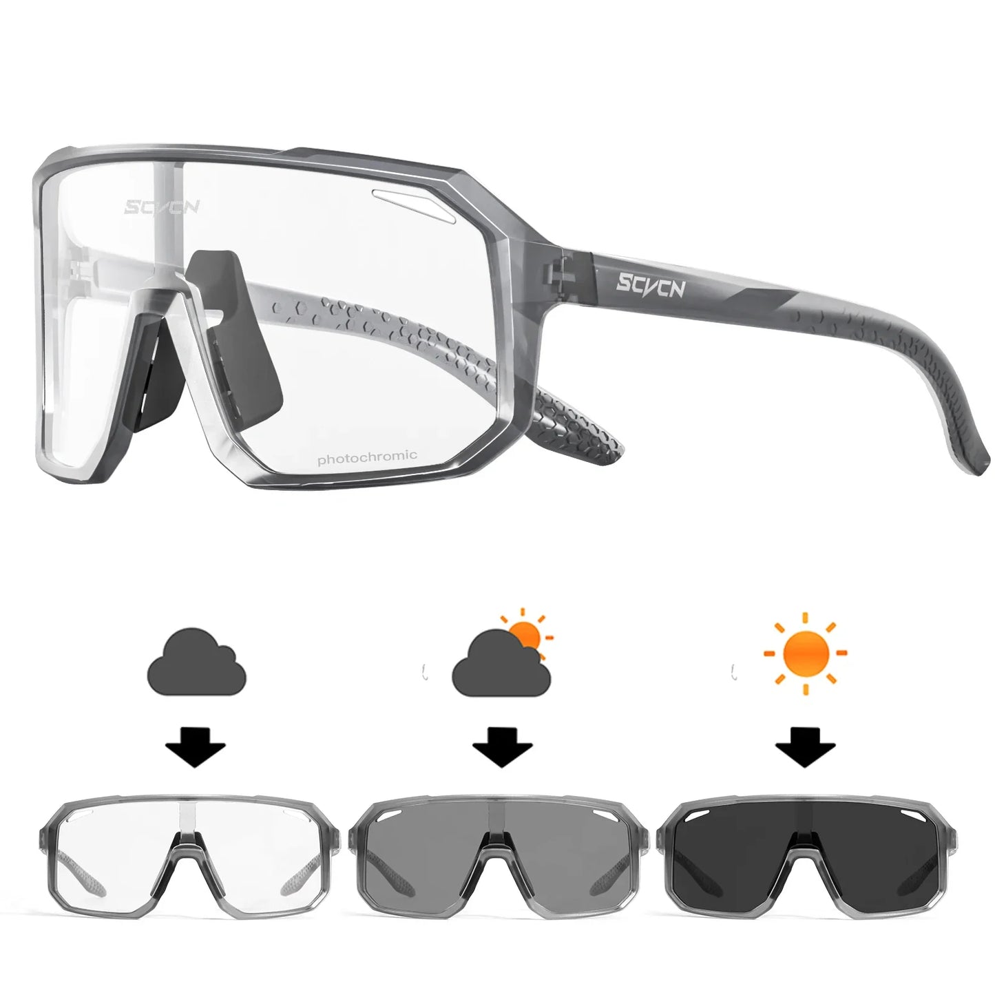 Men's Polarized Bike Sunglasses - Lightweight Athletic Shades