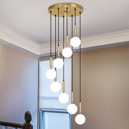 Elegant Glass Globe Chandelier - VogeLuxe