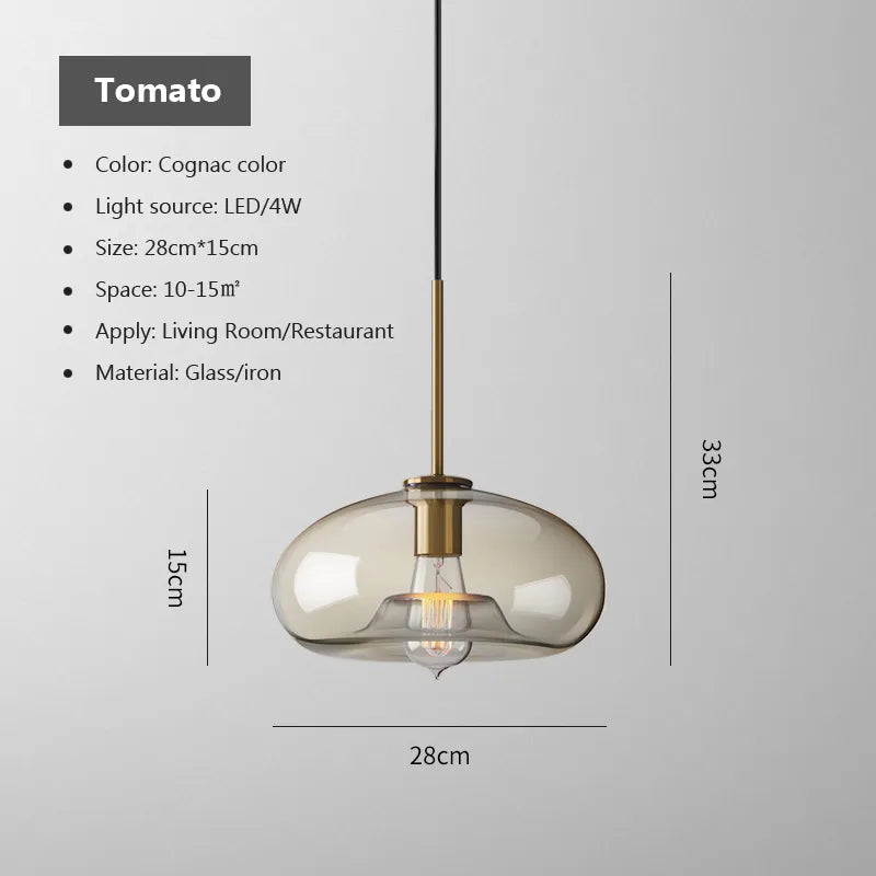 Sleek Metal LED Hanging Lamp