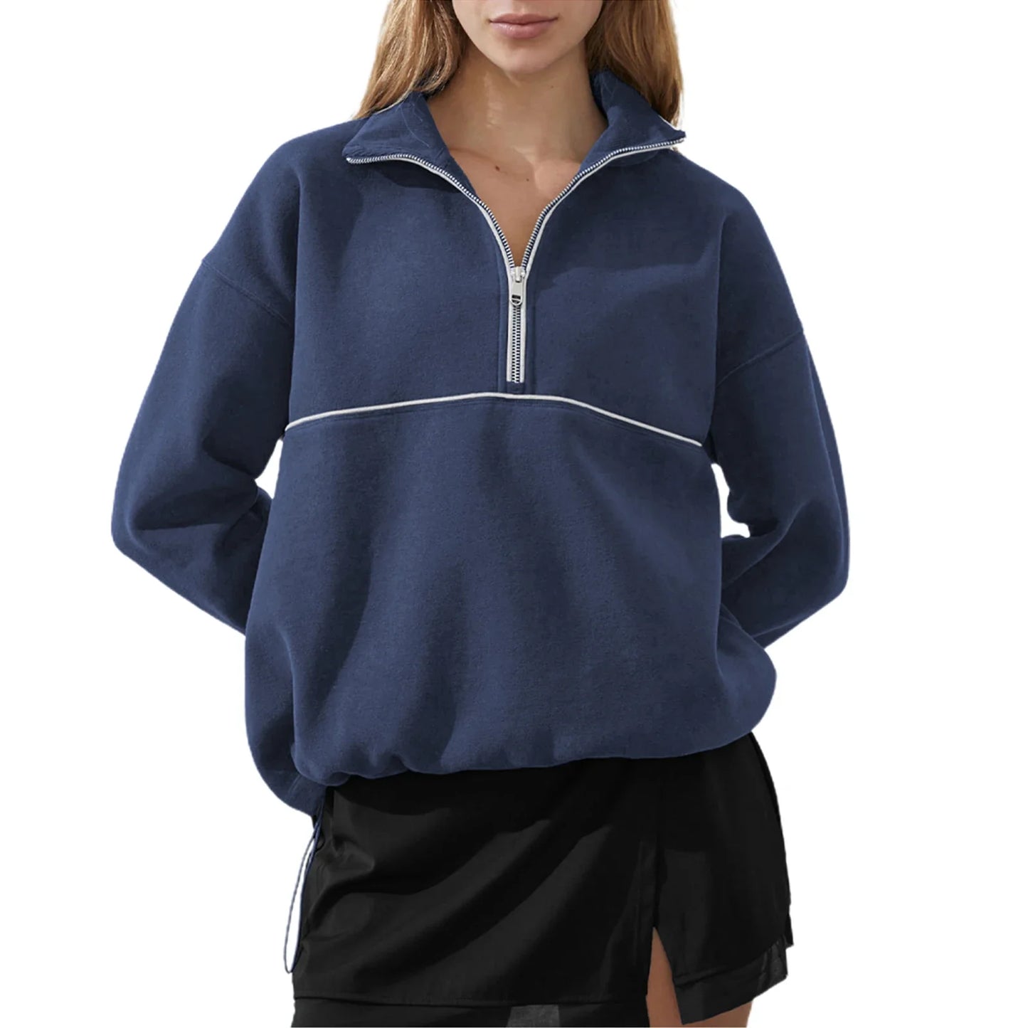 Casual Oversized Long Sleeve Pullover Sweatshirt