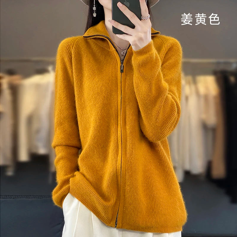Soft Cashmere Open Cardigan | Relaxed Fit Knit Sweater