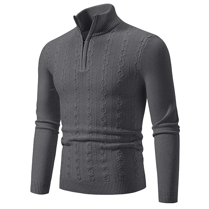 Men's Classic Fit Crew Neck Winter Sweater