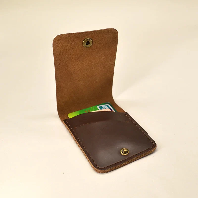 Custom Genuine Leather Card Wallet - BritishElegance