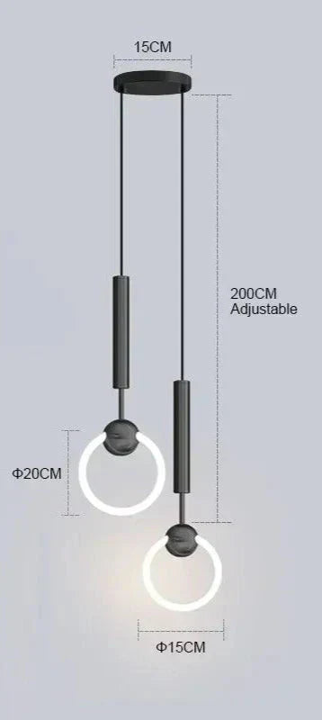 Stylish Hanging Light Fixture Set