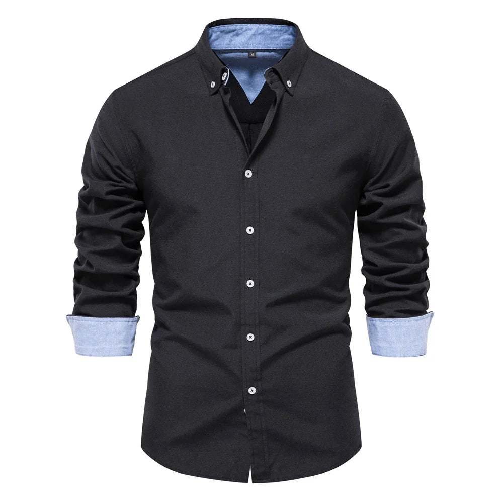 Classic Casual Men's Cotton Button Shirt