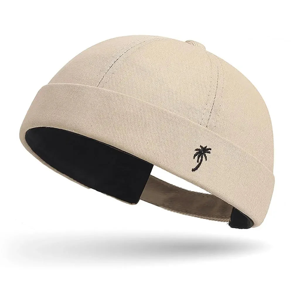 Casual Embroidered Cotton Beanie Cap