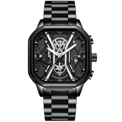 Vintage Leather Men's Chronograph Watch