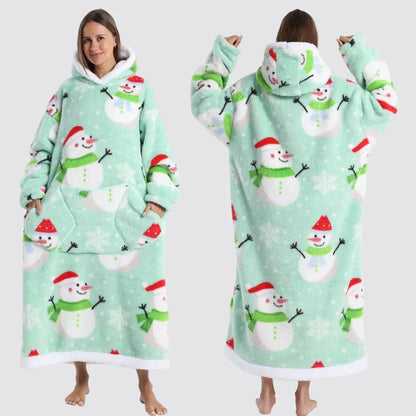 Cozy Wearable Hooded Blanket for Adults