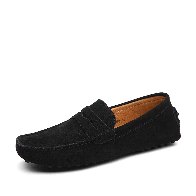 Classic Leather Slip On Shoes
