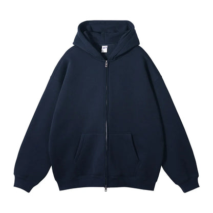 Warm Thick Fleece Zip Up Hoodie Jacket