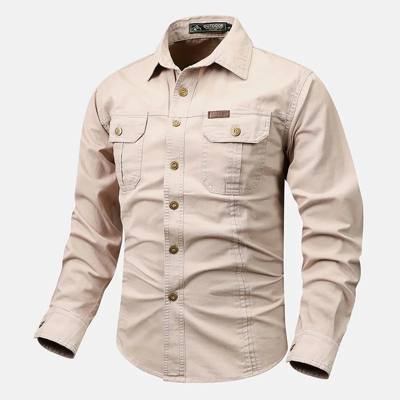 Classic Fit Men's Long Sleeve Casual Shirt