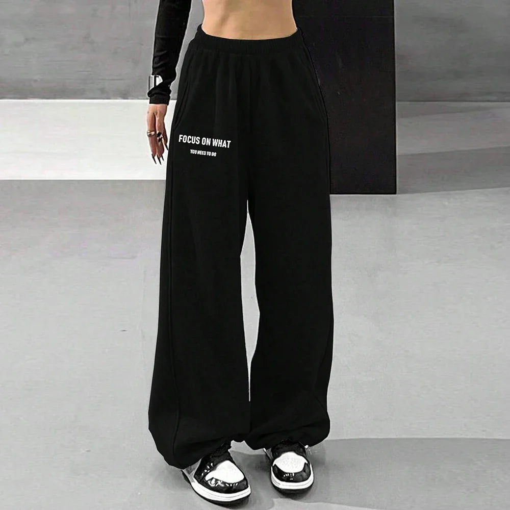 Comfortable High Waist Loose Fit Casual Pants - VogeLuxe