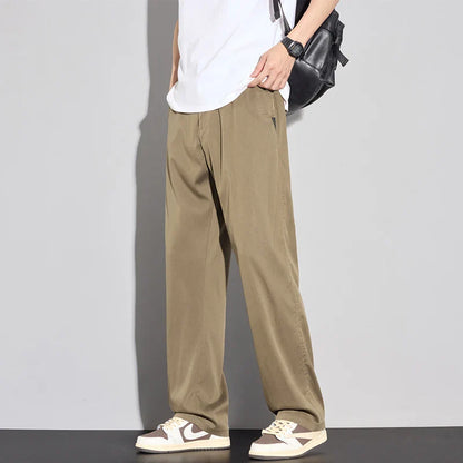 Men's Cool Summer Trousers - Comfortable Stretch Pants