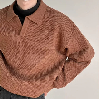 Retro Crew Neck Men's Sweater - VogeLuxe