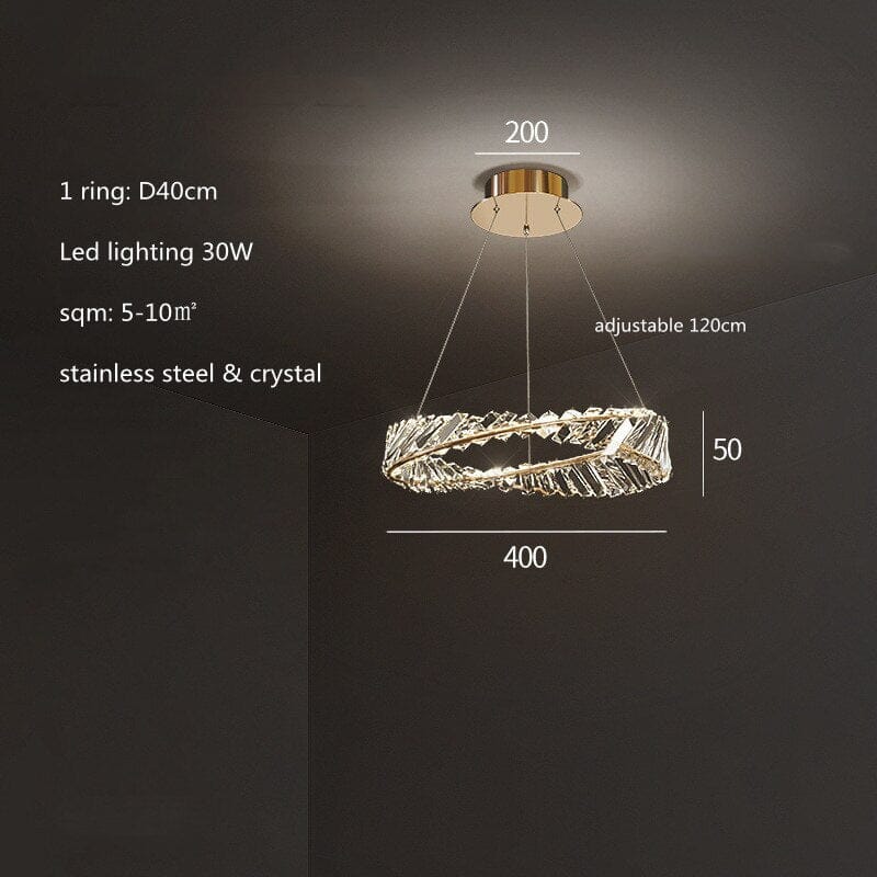 Elegant Crystal Pendant Chandelier